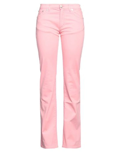 Jacob Cohёn Woman Pants Pink Size 28 Cotton, Elastane