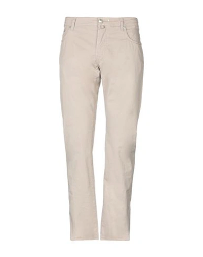 Jacob Cohёn Man Pants Beige Size 32 Cotton, Elastane In Beige