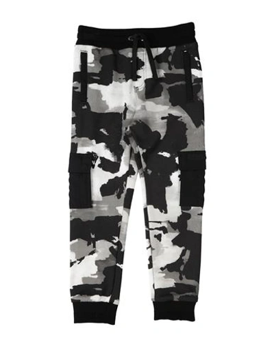 Dolce & Gabbana Babies'  Toddler Boy Pants Black Size 5 Cotton, Viscose, Polyurethane, Elastane