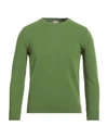 H953 Man Sweater Green Size 36 Merino Wool
