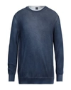 Fedeli Man Sweater Blue Size 44 Cotton