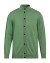 Heritage Man Cardigan Green Size 42 Cotton