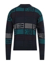 Rassvet Man Sweater Navy Size S Acrylic, Wool, Polyamide, Mohair Wool In Navy Blue