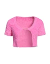 Jacquemus Woman Cardigan Pink Size 2 Polyamide, Elastane In Pink