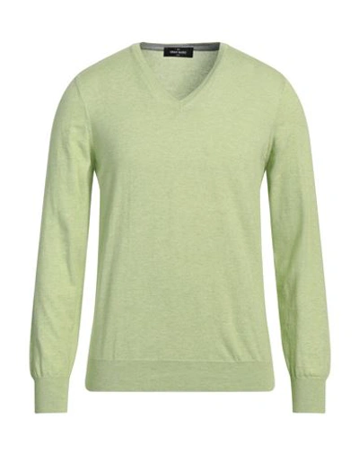 Gran Sasso Man Sweater Light Green Size 40 Cotton, Cashmere
