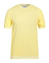 Dressism. Man Sweater Yellow Size Xxl Cotton