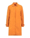 Aspesi Woman Overcoat Orange Size Xs Polyester, Polyamide