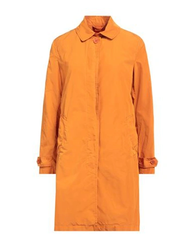 Aspesi Woman Overcoat Orange Size Xs Polyester, Polyamide In Orange