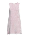 Jil Sander Woman Mini Dress Light Pink Size 2 Silk, Cotton