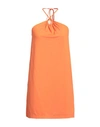 Fisico Cristina Ferrari Fisico Woman Mini Dress Orange Size Xs Polyamide, Elastane