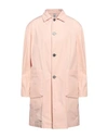 Hevo Hevò Man Overcoat & Trench Coat Light Pink Size 42 Polyethylene, Cotton