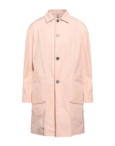Hevo Hevò Man Overcoat & Trench Coat Light Pink Size 40 Polyethylene, Cotton