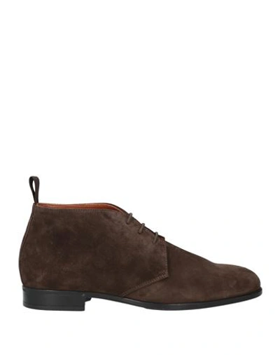 Doucal's Man Ankle Boots Brown Size 9 Soft Leather