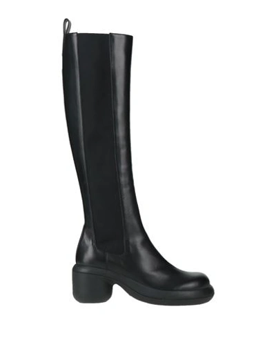 Jil Sander Woman Boot Black Size 8 Calfskin