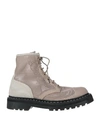 Premiata Woman Ankle Boots Camel Size 6 Leather, Textile Fibers In Beige