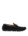 Versace Man Loafers Black Size 10.5 Leather