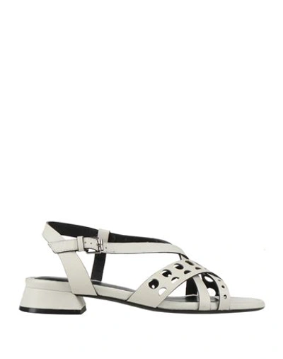 Adele Dezotti Woman Sandals Off White Size 6 Calfskin