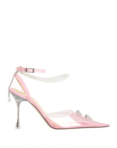 Mach&mach Mach & Mach Woman Pumps Pink Size 9 Pvc - Polyvinyl Chloride, Textile Fibers