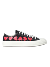 COMME DES GARÇONS PLAY COMME DES GARÇONS PLAY CONVERSE MULTI HEART LOW TOP SNEAKERS SHOES