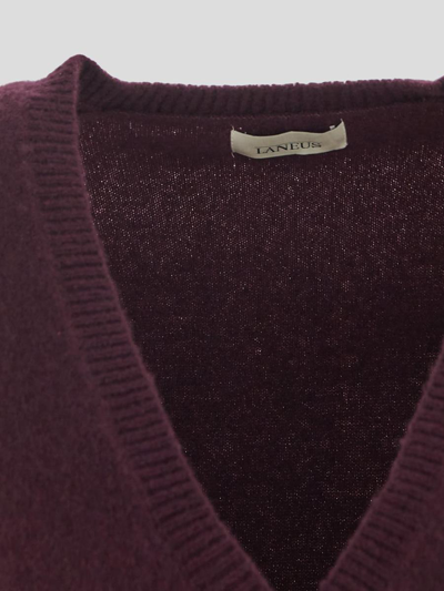 Laneus Sweaters In Burgundy