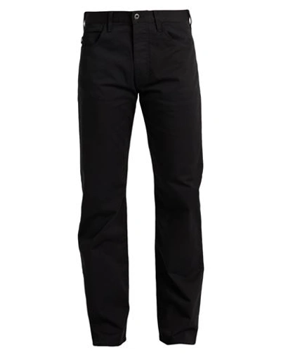 Emporio Armani Man Pants Black Size 32w-34l Cotton, Elastane