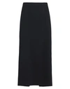 ANN DEMEULEMEESTER ANN DEMEULEMEESTER WOMAN MAXI SKIRT BLACK SIZE 10 VIRGIN WOOL, ELASTANE