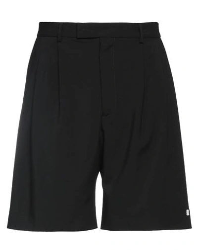 Amiri Man Shorts & Bermuda Shorts Black Size 32 Wool, Nylon