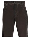 Masnada Man Shorts & Bermuda Shorts Cocoa Size 30 Cotton In Brown