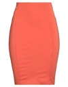 Pinko Woman Mini Skirt Rust Size 6 Viscose, Polyamide, Elastane In Red