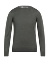 Barba Napoli Man Sweater Dark Green Size 46 Virgin Wool, Silk