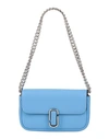 Marc Jacobs Woman Handbag Azure Size - Bovine Leather, Polyurethane In Blue