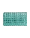 Amina Muaddi Woman Handbag Turquoise Size - Textile Fibers In Blue