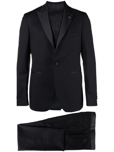 TAGLIATORE TAGLIATORE SINGLE BREASTED SUIT WITH VEST CLOTHING