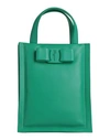 Ferragamo Woman Handbag Green Size - Calfskin
