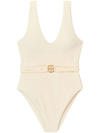 TORY BURCH TORY BURCH MILLER PLUNGE ONE-PIECE CLOTHING