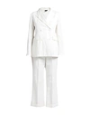 Aspesi Woman Suit Ivory Size 8 Cotton, Linen In White
