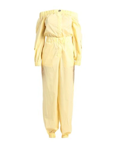 Jijil Woman Jumpsuit Yellow Size 10 Cotton, Elastane
