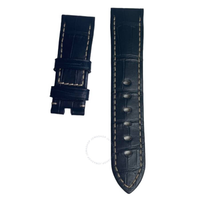 Panerai Men's Alligator Leather Watch Band Mxe00926 In Blue