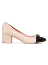 KATE SPADE WOMEN'S BOWDIE LEATHER PUMPS