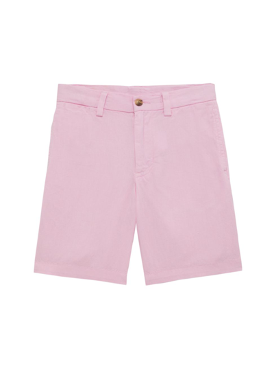 Polo Ralph Lauren Little Boy's & Boy's Linen Flat Front Shorts In Carmel Pink