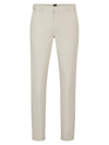 Hugo Boss Men's Slim-fit Chinos In Stretch-cotton Gabardine In Natural