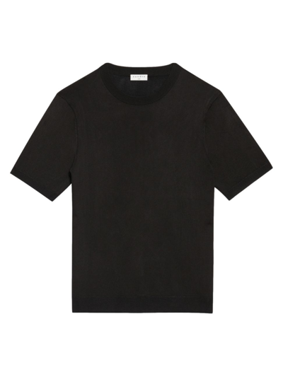 Sandro Men's Knitted T-shirt In Black