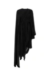 BALENCIAGA BALENCIAGA WOMAN BLACK CREPE DRESS