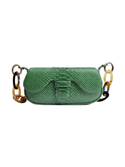 Adriana Castro Women's Alicia Mini In Python In Palm Green