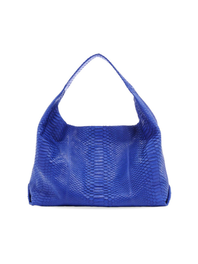 Adriana Castro Women's Meissa Hobo In Python In Caribbean Blue