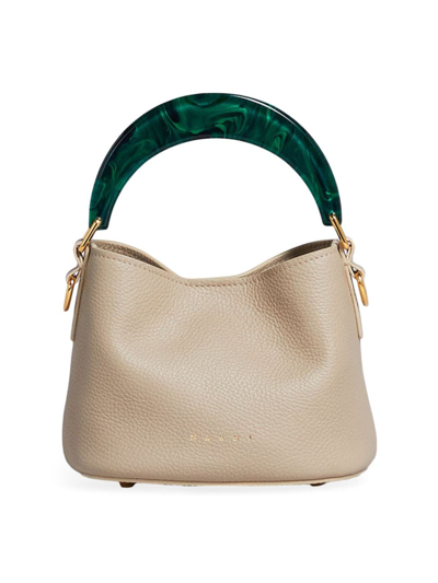 Marni Venice Mini Bucket Bag In Beige