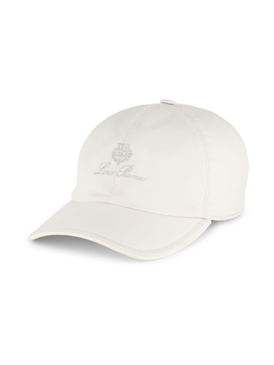 Loro Piana Men's Logo-embroidered Baseball Cap In Grey Melange