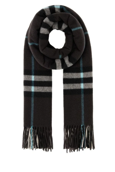Burberry Woman Embroidered Cashmere Scarf In Multicolor