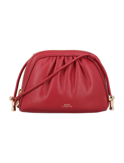 Apc A.p.c. Small Ninon Bag In Red
