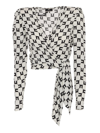 Elisabetta Franchi Logo-print Georgette Blouse In White